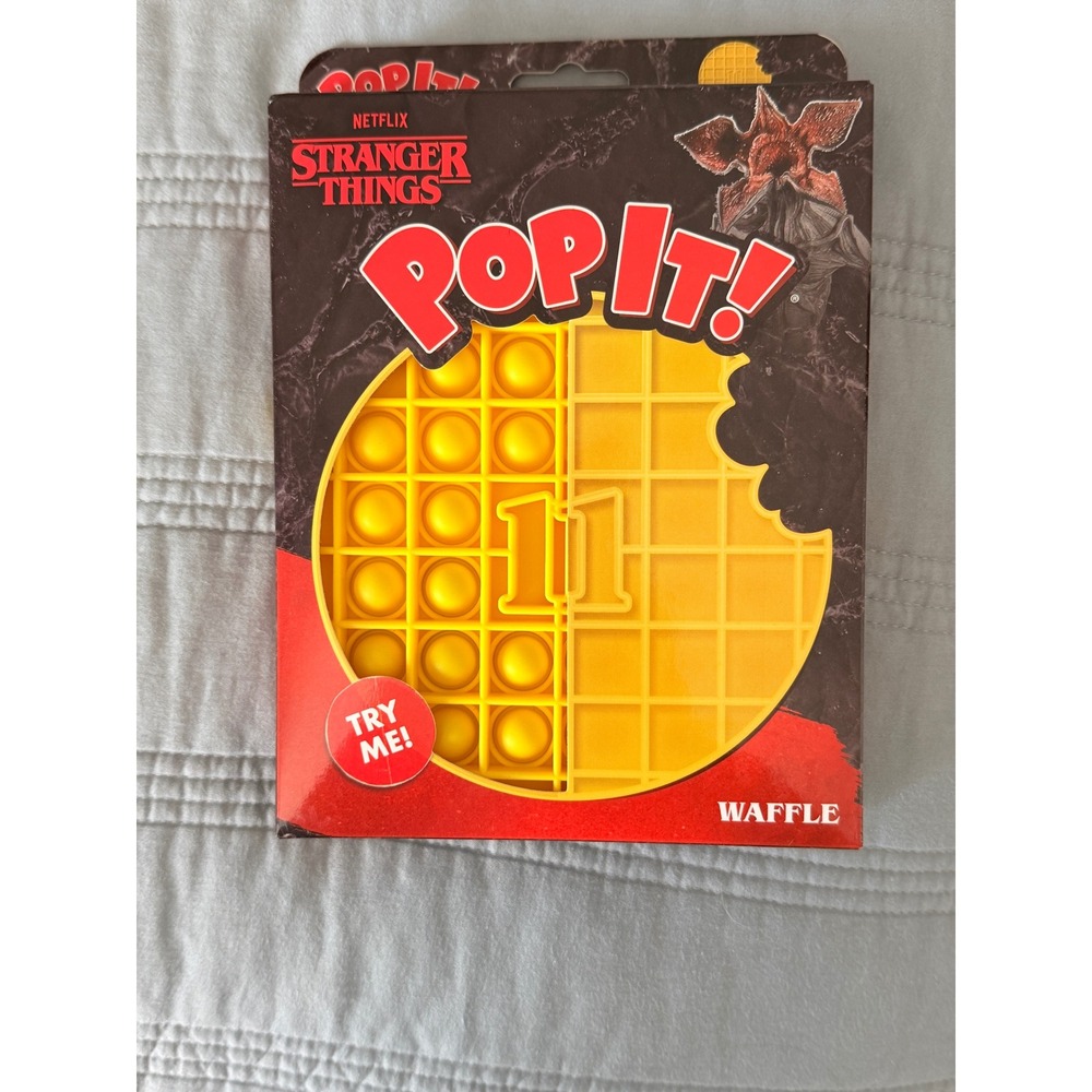 Stranger Things Eleven Waffle Pop It Fidget‎ Toy Netflix Buffalo Games NEW